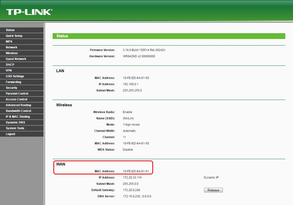 Настройка маршрутизатора TP-LINK